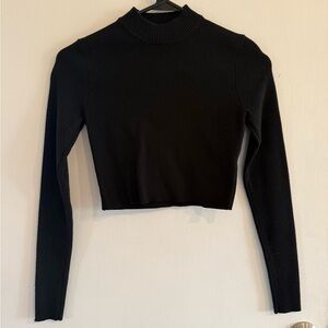 Altar’d state xs black crop top